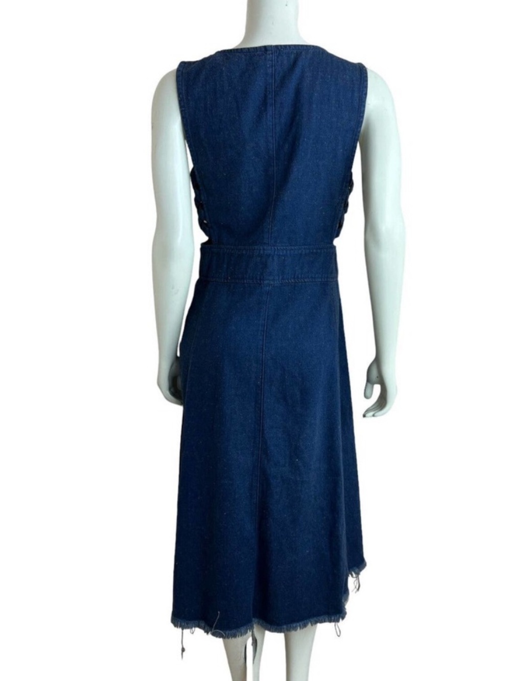Rachel Comey Mesita Denim Button-Front Midi Dress - Blue - Picture 4 of 6